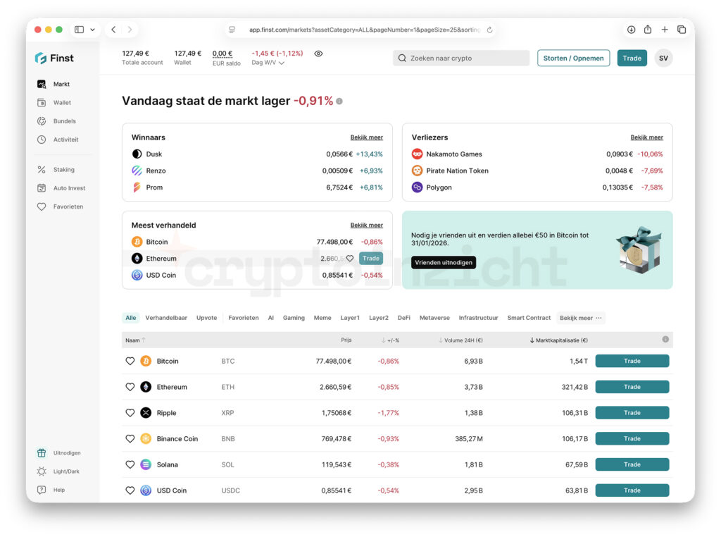 Finst Crypto exchange